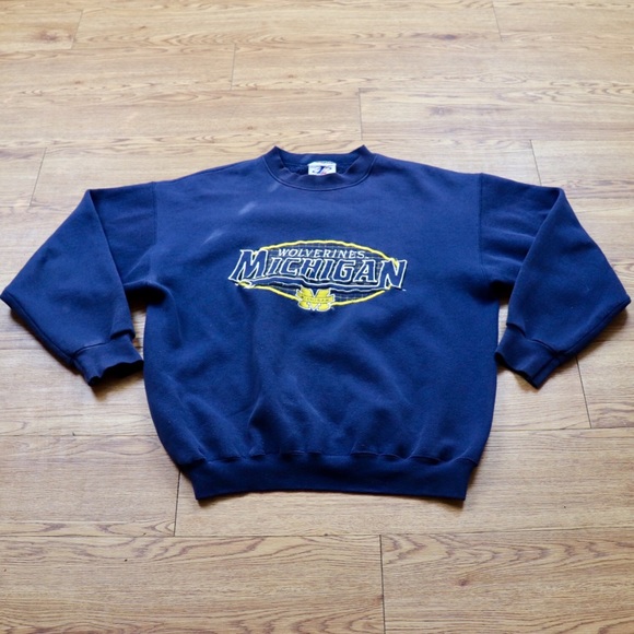 vintage michigan wolverines sweatshirt